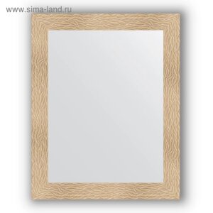 Зеркало в багетной раме - золотые дюны 90 мм, 80 х 100 см, Evoform