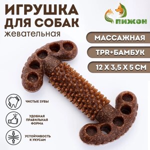 Жевательная игрушка для собак ПИЖОН "Ключ", массажная, 12 х 3,5 х 5 см