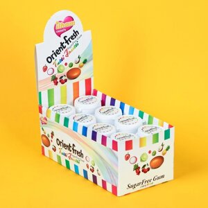 Жевательная резинка без сахара ORIENT FRESH со вкусом тутти-фрутти, 40 г