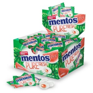 Жевательная резинка Mentos, арбуз, 2г.