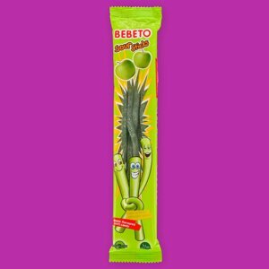 Жевательный мармелад BEBETO SOUR STICKS, со вкусом яблока, 30 г