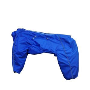 Зимний комбинезон для собак (кобель), размер 45-1 (ДС 45, ОГ 65, ОШ 48), синий
