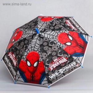 Зонт детский,87 см, 8 спиц, Человек-паук