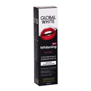 Зубная паста Global White Extra Whitening, отбеливающая, 100 г