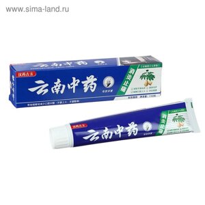 Зубная паста китайская традиционная на травах с женьшенем, противовоспалительная, 110 г