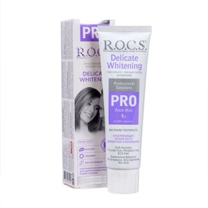 Зубная паста R. O. C. S. PRO Fresh Mint, «Деликатное отбеливание», 135 г