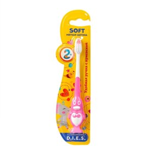 Зубная щетка для детей в виде пингвина D. I. E. S. 2+1 шт
