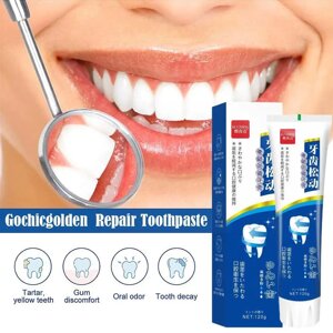 Длительное отбеливание дыхание Мятная Глубокая очистка зубная паста Диспенсер зубной пасты ремонт Gochicgolden Cream L1q5