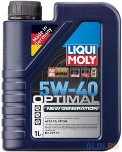39032 LiquiMoly НС-синт. мот. масло Optimal New Generation 5W-40 (1л)