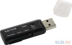 5Bites RE2-100BK2.0 устройство ч/з карт памяти / SD / TF / USB PLUG / BLACK