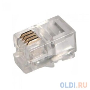 5Bites US010A коннектор 5bites US010A RJ-11 / 4P4c / 100шт