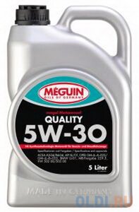 6567 Meguin НС-синт. мот. масло Megol Motorenoel Quality 5W-30 CF/SL A3/B4 (5л)