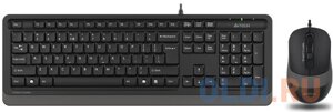 A-4Tech Клавиатура + мышь A4 FStyler F1010 GREY клав: черный/серый мышь: черный/серый USB [1147539]