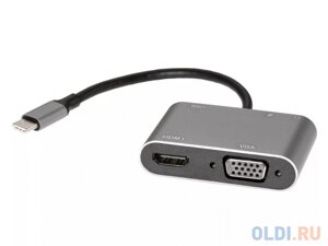 Адаптер USB type-cmvga, HDMI 4k*30hz, USB3.0, PD, audio, iopen (aopen/qust) ACU4511