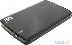 AgeStar 3UB2A12-6G (BLACK) USB 3.0 Внешний корпус 2.5 SATA, алюминий, черный, безвин. констр.