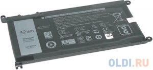 Аккумулятор для ноутбука dell inspiron: 13-5000 13-5368 13-5378 13-5379 13-7368 4200мач 11.4V DELL WDXOR-SP