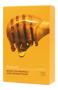 Антиоксидантная тканевая маска Royal Vita Propolis (10x30ml) Dr. Ceuracle