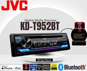 Автомагнитола JVC KD-T952BT 1DIN 4x50вт v4.2 AUX 3