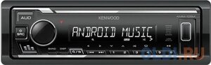 Автомагнитола kenwood KMM-105M 1DIN 4x50вт USB 2.0 AUX 3