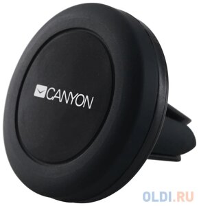 Автомобильный держатель Canyon Car Holder for Smartphones, magnetic suction function , with 2 plates (rectangle/circle), black