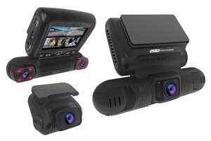 Автомобильный видеорегистратор carcam 4CH (2K+3x1080p) super real view 360° wifi DASH CAM GPS DVR сс-362