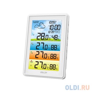 BALDR BB0360WST4H4PR-WHITE беспроводная метеостанция с тремя внешними датчиками, белый