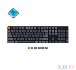 Беспроводная механическая ультратонкая клавиатура Keychron K5SE, Full Size, RGB подсветка, Blue Switch