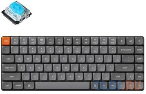 Беспроводная механическая ультратонкая клавиатура QMK Keychron K3 Max, 84 клавиши, RGB-подсветка, Gateron Blue Switch