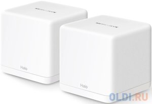 Бесшовный Mesh роутер Mercusys Halo H60X (2-pack) AX1500 10/100/1000BASE-TX белый (упак. 2шт)
