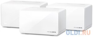 Бесшовный Mesh роутер Mercusys Halo H90X (3-pack) AX6000 10/100/1000BASE-TX компл. устройство/крепления/адаптер белый (упак. 3шт)