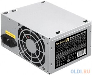 Блок питания 500W ExeGate AA500 (ATX, PC, 8cm fan, 24pin, 4pin, 2xSATA, IDE, кабель 220V в комплекте)