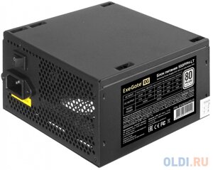 Блок питания 550W exegate 80 PLUS 550PPH-LT-S (ATX, APFC, кпд 82%80 PLUS) SC, 12cm fan, 24pin,4+4) pin, pcie, 5xsata, 3xide, RTL, кабель 220V с защ