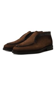 Ботинки из нубука Santoni