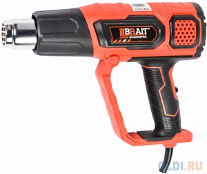 BRAIT Фен строительный BHG2000PRO (2000Вт; макс. темп. 600°С, 5 насадок; 3 скорости; регулировка, эле