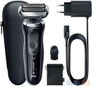 Бритва сетчатая Braun Series 7 71-N1000S реж. эл. 3 питан. аккум. черный