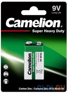 Camelion 6F22 BL-1 (6F22-BP1G, батарейка,9В) (1 шт. в уп-ке)