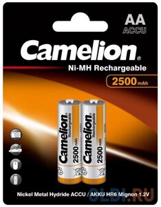 Camelion AA-2500mAh Ni-Mh BL-2 (NH-AA2500BP2, аккумулятор,1.2В) (2 шт. в уп-ке)