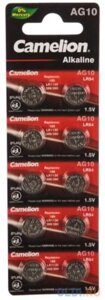 Camelion G10 BL-10 Mercury Free (AG10-BP10(0%Hg), 389A/LR1130/189 батарейка для часов) (10 шт. в уп-ке)