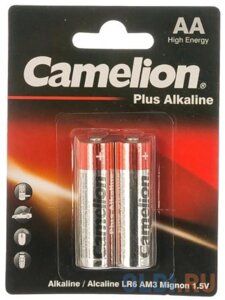 CamelionLR 6 .Plus Alkaline BL-2 (LR6-BP2, батарейка,1.5В) (2 шт. в уп-ке)