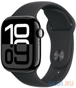 Часы Apple Watch S10 42mm Jet Black Aluminium Case/Black SB S/M MWWE3LW/A A2997 195949560873