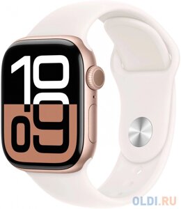 Часы apple watch S10 42mm rose gold aluminium case/LB SB M/L MWWJ3lw/A A2997 195949560910