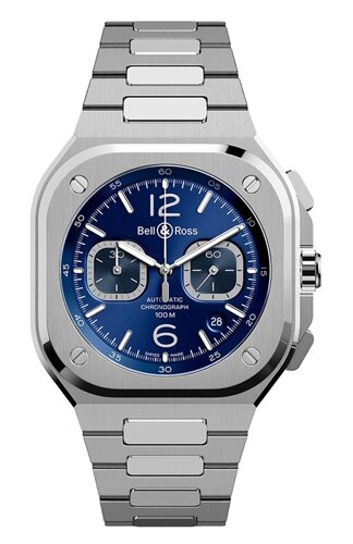 Часы BR 05 Chrono Blue Steel Bell & Ross