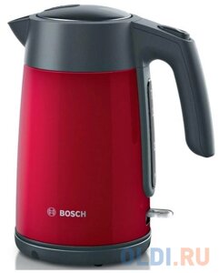 Чайник электрический Bosch TWK7L464 1.7л. 2400Вт красный (корпус: нержавеющая сталь)