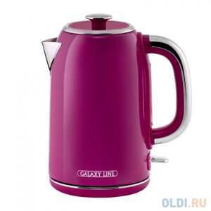 Чайник электрический Galaxy Line GL 0346 1.7л. 2200Вт малиновый корпус: нерж. сталь (ГЛ0346Л)