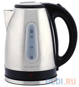 Чайник электрический Scarlett SC-EK21S75 2200 Вт серебристый чёрный 1.8 л металл