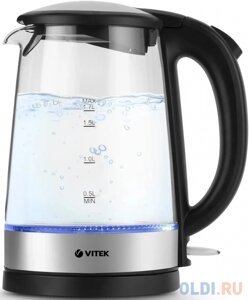 Чайник электрический Vitek VT-8807, 2200Вт, серебристый