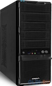 CROWN CM-SMP888A корпус miditower black ATX (2*usb3.0+CM-PS450W smart)