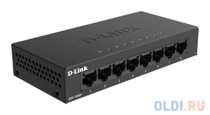 D-Link DGS-1008D/K2A Неуправляемый коммутатор с 8 портами 10/100/1000 Base-T и функцией энергосбережения