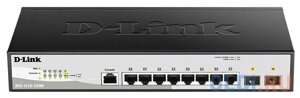 D-Link DGS-1210-10/ME/B2A Коммутатор 2 уровня с 8 портами 10/100/1000Base-T и 2 портами 1000Base-X SFP