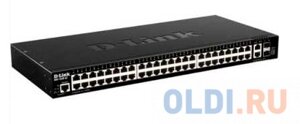 D-Link DGS-1520-52/A1A Управляемый L3 стекируемый коммутатор с 48 портами 10/100/1000Base-T, 2 портами 10GBase-T и 2 портами 10GBase-X SFP+